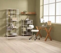 Étagère TRAPPEDAL 7 Tablettes Chêne/b. -Meubles Reduction Magasin 188026 1