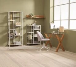 Étagère TRAPPEDAL 7 Tablettes Chêne/b. -Meubles Reduction Magasin 188027 1