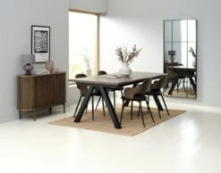 Royal Oak Table SANDBY 100x210 Chêne Foncé -Meubles Reduction Magasin 189183 2