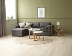 Canapé Convertible Avec Méridienne MARSLEV Gris Foncé -Meubles Reduction Magasin 189220