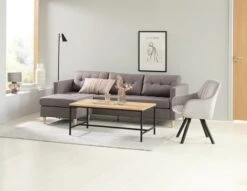 Royal Oak Table Basse TEBSTRUP 60x110 Chêne/noir -Meubles Reduction Magasin 189224 1