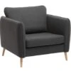Fauteuil AARHUS Gris Foncé -Meubles Reduction Magasin 189314