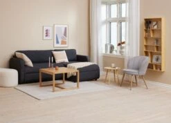 Fauteuil HOLMDRUP Gris/chêne -Meubles Reduction Magasin 193301 1