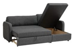 Canapé Convertible Avec Méridienne JETSMARK Gris -Meubles Reduction Magasin 193754