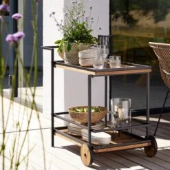 Desserte UGILT L52xL89 Bois Dur -Meubles Reduction Magasin 193999