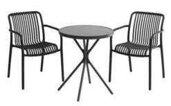 Table Bistrot RADSTRUP Ø60 Noir -Meubles Reduction Magasin 199134