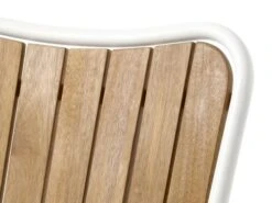 Chaise Empilable BASTRUP Naturel/blanc -Meubles Reduction Magasin 199151