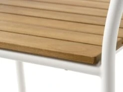 Chaise Empilable BASTRUP Naturel/blanc -Meubles Reduction Magasin 199152