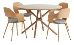 SKIBET Ø120 + 4 HVIDOVRE Chêne Clair