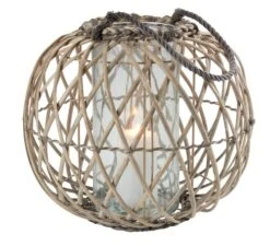 Lanterne LAPPSANGER Ø38xH32 Naturel 9 Lanterne LAPPSANGER Ø38xH32 Naturel -Meubles Reduction Magasin 199596