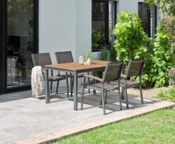 Chaise Empilable MADERNE Gris -Meubles Reduction Magasin 199803