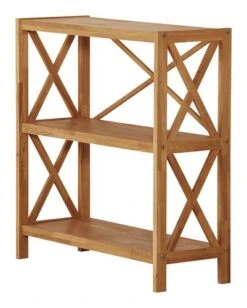Royal Oak Etagère JANNERUP Large 3 Tablettes Chêne -Meubles Reduction Magasin 200040
