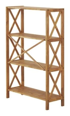 Royal Oak Étagère JANNERUP Large 4 Tablettes Chêne -Meubles Reduction Magasin 200164