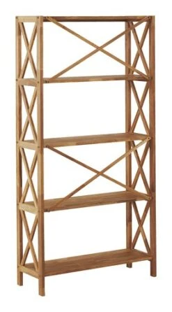 Royal Oak Etagère JANNERUP Large 5 Tablettes Chêne -Meubles Reduction Magasin 200169