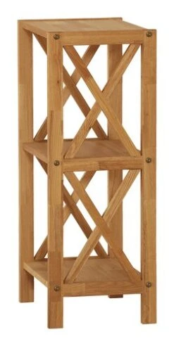 Royal Oak Étagère JANNERUP étroit 3 Tablettes Chêne -Meubles Reduction Magasin 200185