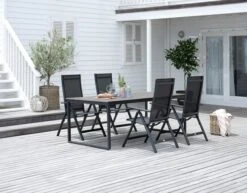 Chaise Inclinable LOMMA Noir -Meubles Reduction Magasin 201591