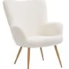 Fauteuil HUNDESTED Blanc Cassé -Meubles Reduction Magasin 201611