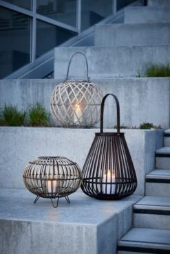 Lanterne LAPPSANGER Ø38xH32 Naturel 10 Lanterne LAPPSANGER Ø38xH32 Naturel -Meubles Reduction Magasin 202089