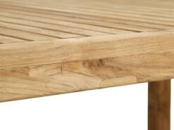 Table De Jardin EBBESKOV L90xL196 Teck -Meubles Reduction Magasin 203506