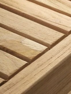 Table De Jardin EBBESKOV L90xL196 Teck -Meubles Reduction Magasin 205007