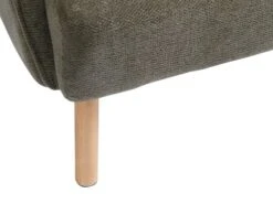 Fauteuil BREDAL Tissu Vert Olive/coloris Chêne -Meubles Reduction Magasin 212330