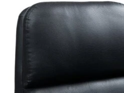 Fauteuil A/repose-pieds TANKEDAL Noir -Meubles Reduction Magasin 212355