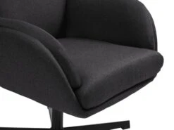 Fauteuil A/repose-pieds TANKEDAL Gris Foncé -Meubles Reduction Magasin 212362