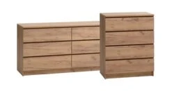 Commode 4 Tiroirs LIMFJORDEN Coloris Chêne Naturel -Meubles Reduction Magasin 212523