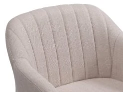 Chaise De Bar ADSLEV Tissu Beige/chêne -Meubles Reduction Magasin 213378