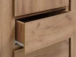 Armoire LIMFJORDEN 180x200 Combi Coloris Chêne Naturel -Meubles Reduction Magasin 213406