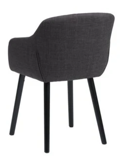Chaise ADSLEV Tissu Gris Anthracite/noir -Meubles Reduction Magasin 213478