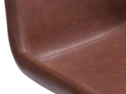 Chaise HYGUM Pivotante Cognac/noir -Meubles Reduction Magasin 213543