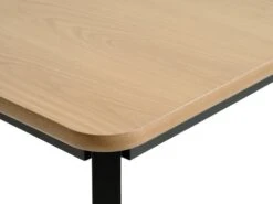 Table JEGIND 80x130 Chêne/noir -Meubles Reduction Magasin 213595