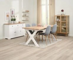 Rallonge VISLINGE 90x45 Naturel -Meubles Reduction Magasin 213800 1