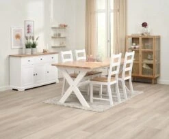 Rallonge VISLINGE 90x45 Naturel -Meubles Reduction Magasin 213801 1