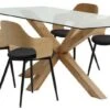 AGERBY L190 Table Chêne + 4 HVIDOVRE Chaises Chêne/noir