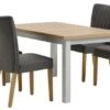 MARKSKEL L150/193 Table Gris Clair + 4 NORDRUP Chaises Gris