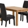 HAGE L150 Table Chêne + 4 BAKKELY Chaises Gris/noir -Meubles Reduction Magasin 214073
