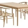 MARSTRUP L190/280 Table Chêne + 4 GUDERUP Chaises Ch./nat. -Meubles Reduction Magasin 214170