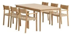 MARSTRUP L190/280 Table Chêne + 4 VADEHAVET Chaises Chêne -Meubles Reduction Magasin 214173