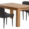 OLLERUP L160 Table Chêne + 4 PEBRINGE Chaises Gris/noir -Meubles Reduction Magasin 214182
