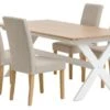 VISLINGE L190 Table Naturel + 4 TUREBY Chaises Beige 2 VISLINGE L190 Table Naturel + 4 TUREBY Chaises Beige -Meubles Reduction Magasin 214313