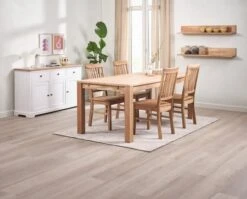 Buffet VISLINGE 3 Portes 3 Tiroirs Naturel/blanc -Meubles Reduction Magasin 214350 1