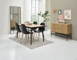 Buffet HEMDRUP 2 Portes Chêne -Meubles Reduction Magasin 214358