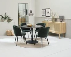 Buffet HALMSTAD 3 Portes Polyrotin/coloris Chêne -Meubles Reduction Magasin 218134