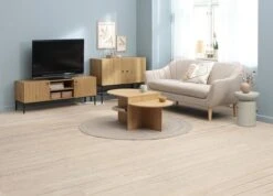 Meuble TV HEMDRUP 2 Portes Chêne -Meubles Reduction Magasin 219539 1