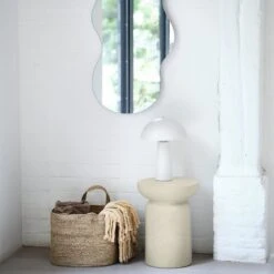 Panier ELI L37xL37xH32cm Naturel -Meubles Reduction Magasin 219541