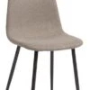 Chaise JONSTRUP Tissu Beige/coloris Chêne Foncé -Meubles Reduction Magasin 221607