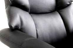 Fauteuil A/repose-pied HASSELAGER Noir -Meubles Reduction Magasin 52973