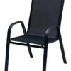 Chaise Empilable LEKNES Noir